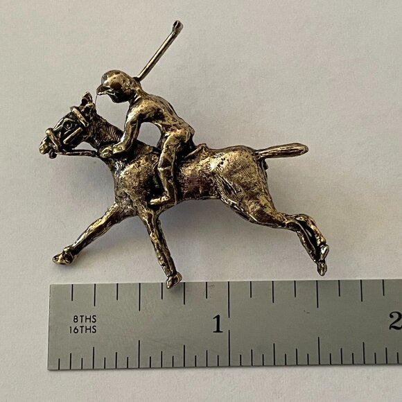 Polo Horse and Rider Pin - Picture 4 of 4
